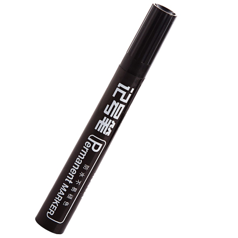 得力6821油性粗头记号笔物流黑色大头笔 签名笔马克笔10支装 5盒装(单位:件)