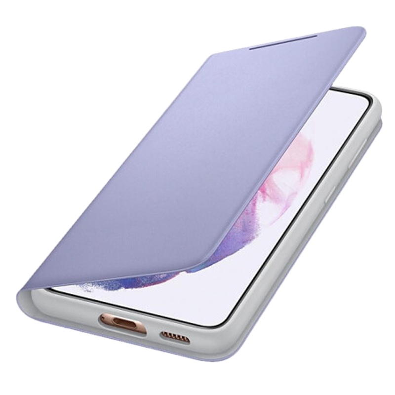 三星S21Ultra原装led保护套 S21+手机壳5G智能休眠免翻盖皮套 S21手机套全包防摔高档商务保护壳原装正品