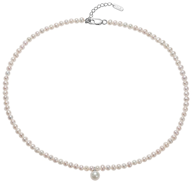 佰色传情年轻短款小珠淡水珍珠项链锁骨链choker珠宝女