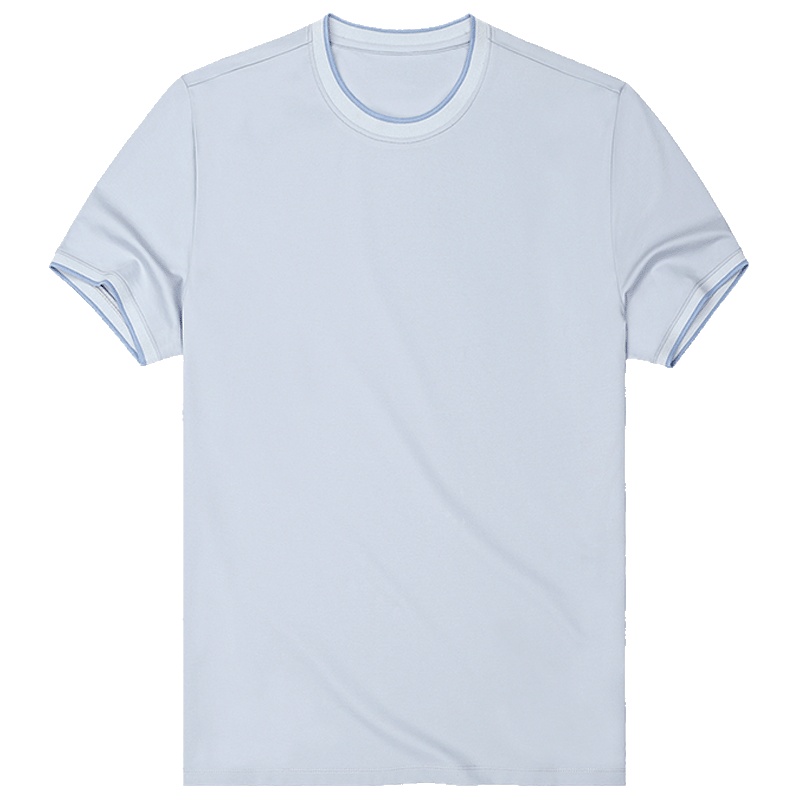 布先生新款丝光棉短袖T恤 纯色简约圆领衣服男短袖 AT10526