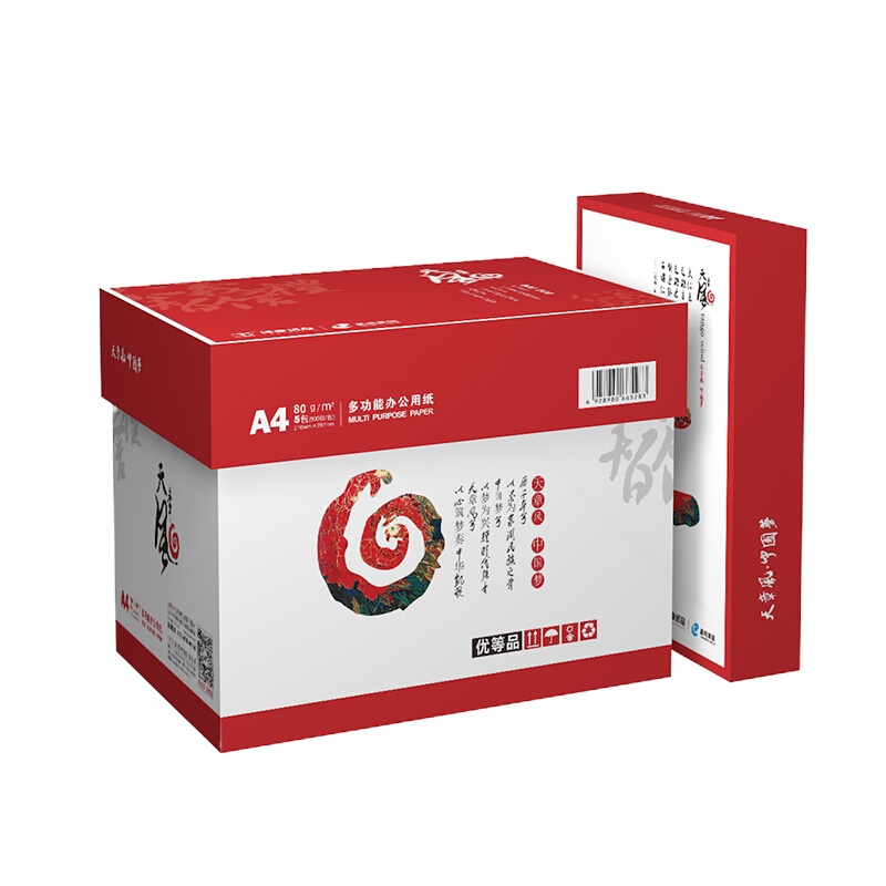 天章 ( TANGO)天章风80gA4复印纸 中档品质款打印纸 500张/包 5包/箱(2500张)