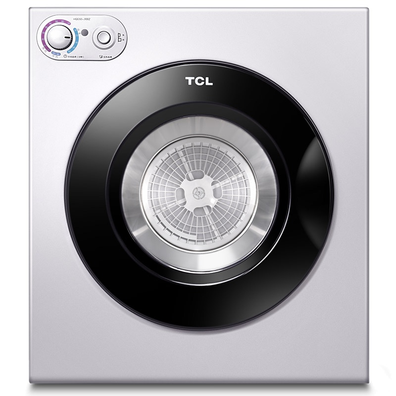 TCL 5公斤 滚筒烘干机干衣机 高温除菌 冷风除味 衣干即停（银色）HQG50-J100Z 银色