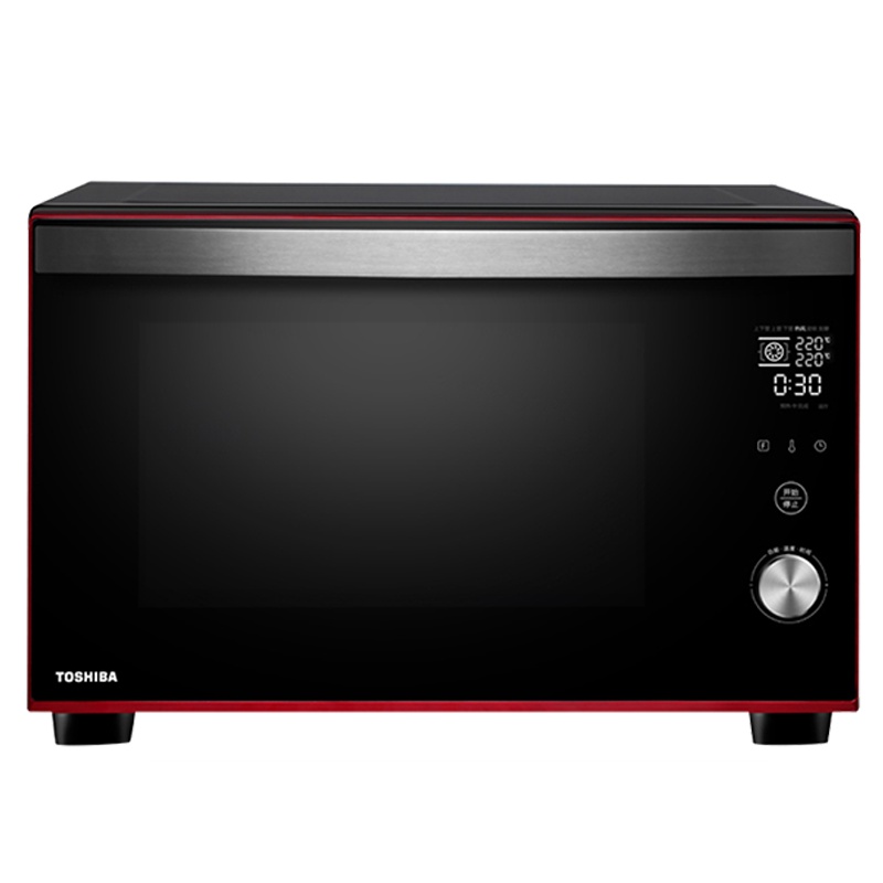 东芝(TOSHIBA)家用多功能智能 石窑烤炉 台式变频微电脑式一体机电烤箱 D7-428A