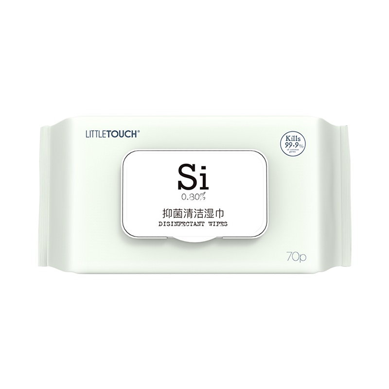 littletouch湿巾纸70片装 无酒精 无刺激 婴儿宝宝手口杀菌湿巾实惠装