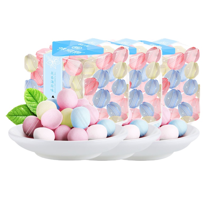 味滋源 花香薄荷糖95g*3罐 颜值香体糖果女网红零食口气清新ZX
