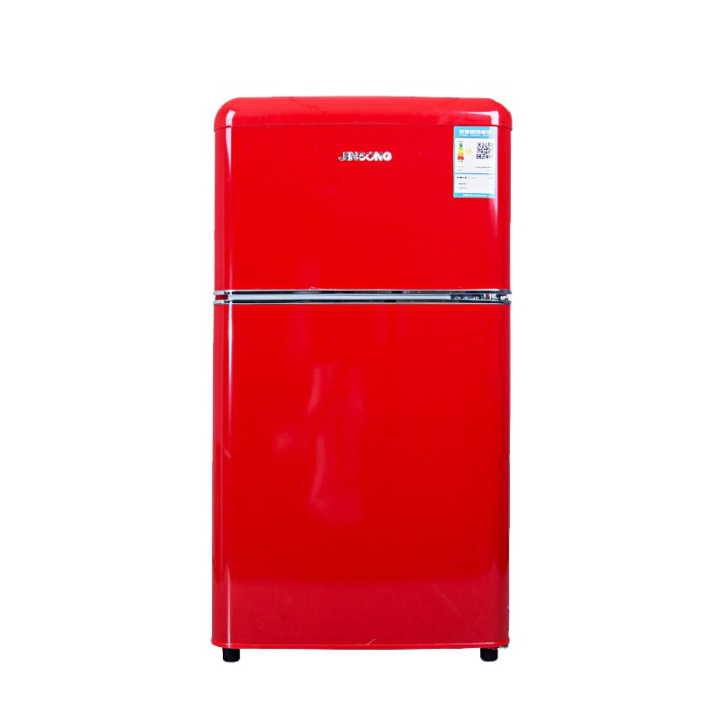 金松 BCD-82R 82升[米萨红]复古迷你冰箱 家用宿舍租房 多色可选 自动控温 上冷冻下冷藏 节能环保