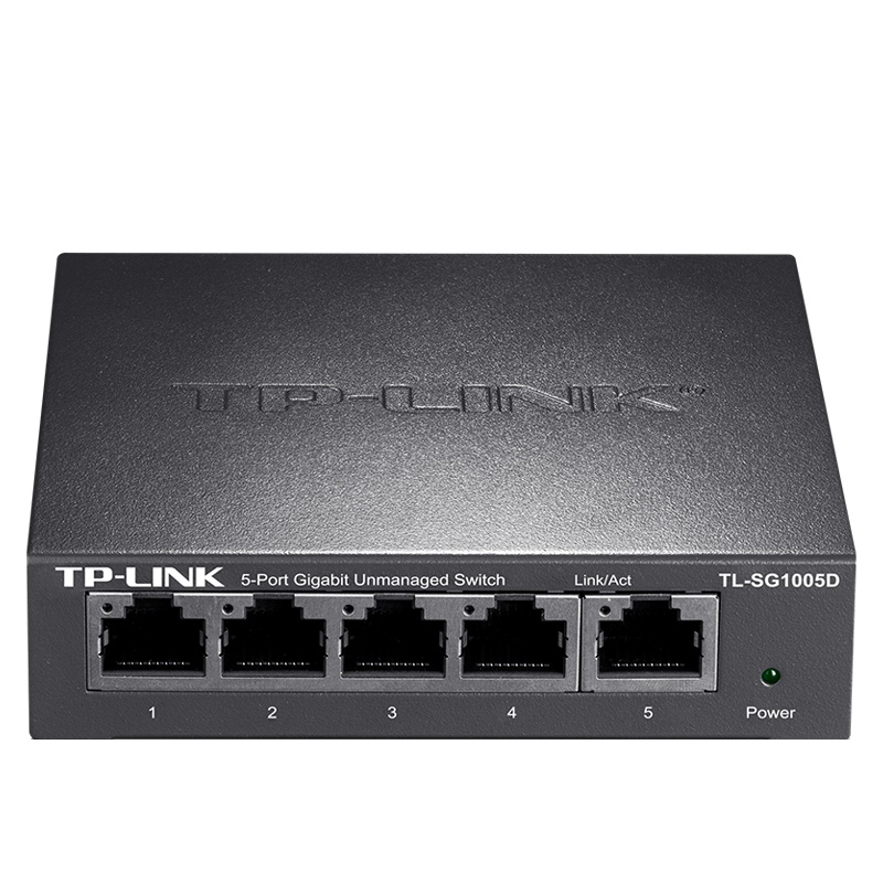 普联 TP-LINK TL-SG1005D 5口千兆交换机 企业级交换器 监控网络网线分线器 分流器 金属机身 家用企业