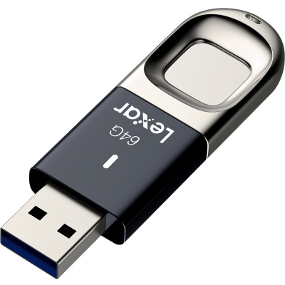 雷克沙(LEXAR)F35 指纹加密U盘64G 150M高速USB3.0 带指示灯