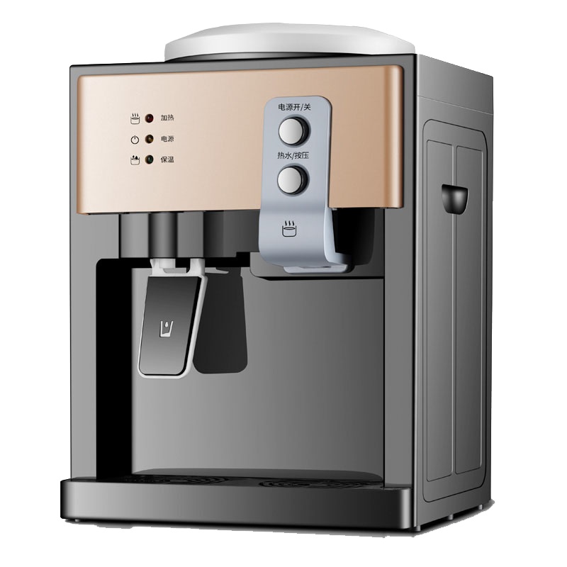 饮水机台式小型家用黄金蛋宿舍全自动智能 冷热两用 热桶装水桌面_蓝色_温热
