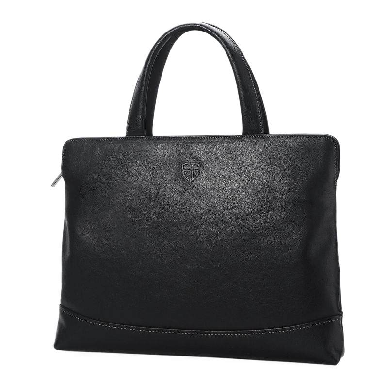 斐格男士手提包真皮男包横款商务公文包牛皮电脑包休闲男士包包潮