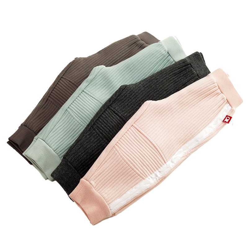 Okayfit 儿童保暖裤男童2018秋冬新款女童护膝防摔打底裤外内穿休闲秋裤棉