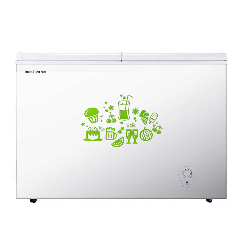 容声(Ronshen)273升 蝶形门双温柜 冷冻冷藏双温冰柜 家用商用大容量卧式冷柜(珍珠白)BCD-273KB