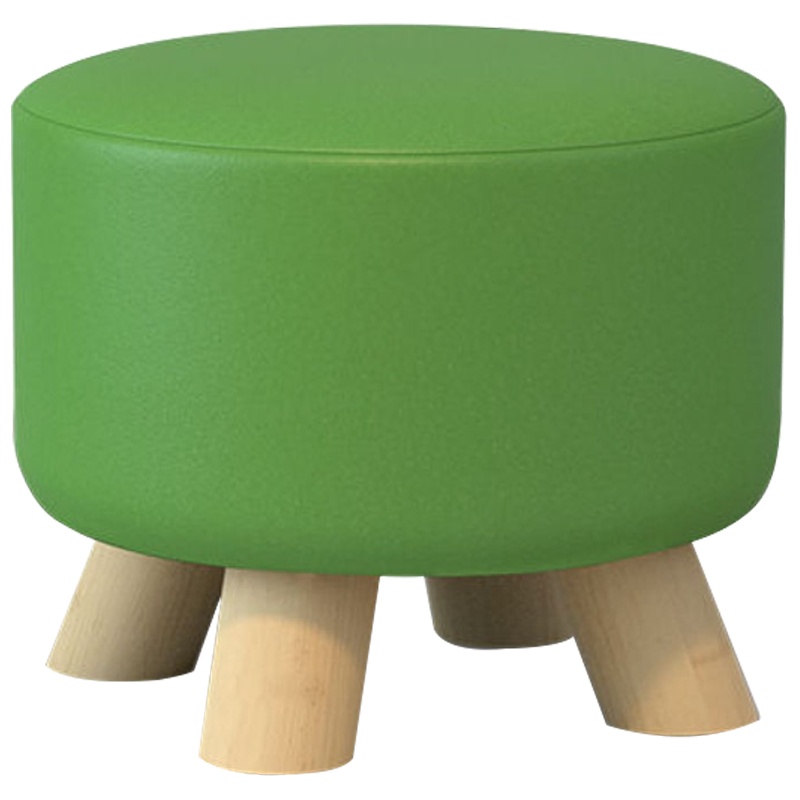 创世人 实木凳子时尚圆凳方凳简约沙发凳矮凳客厅茶几凳布艺换鞋凳家用小板凳(4把起拍)