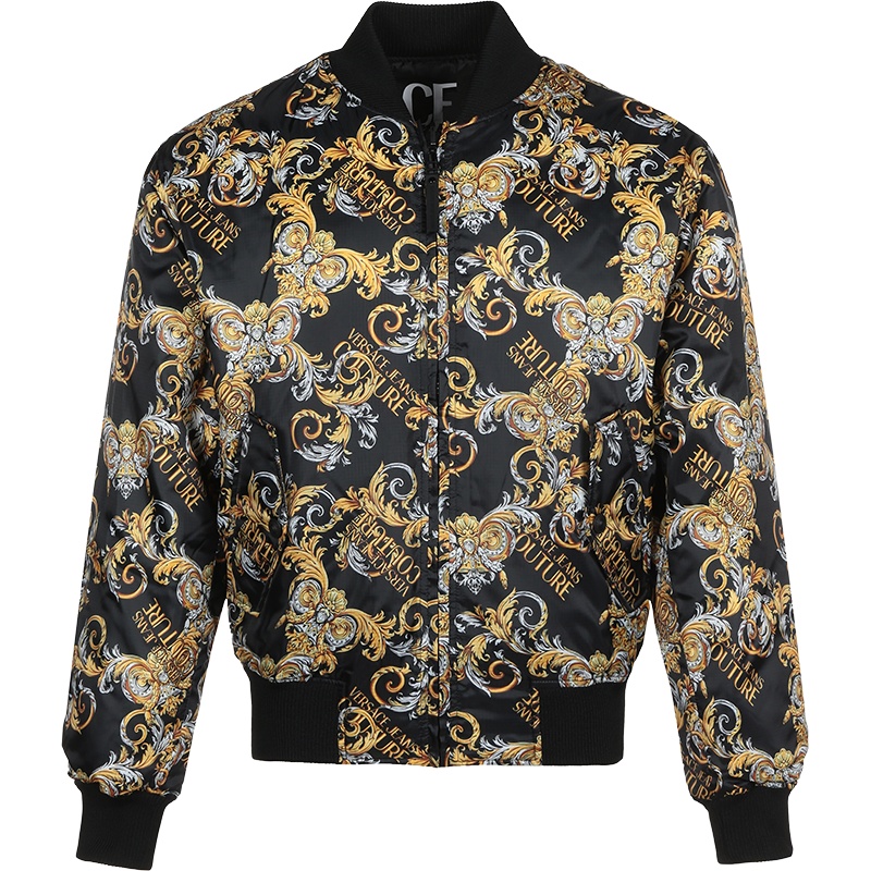 VERSACE JEANS COUTURE 范思哲 男士 聚酯纤维飞行员夹克棉服外套 C1GZA9C7 25131
