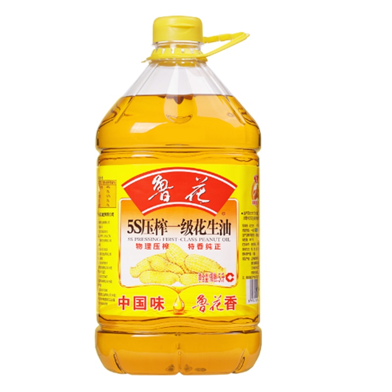 鲁花5S物理压榨一级花生油5L/桶