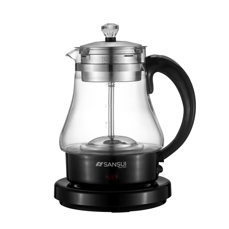 山水(SANSUI)煮茶器SZC-Q3蒸汽喷淋煮茶壶黑茶煮茶壶家用全自动蒸汽玻璃电热花茶普洱蒸茶壶