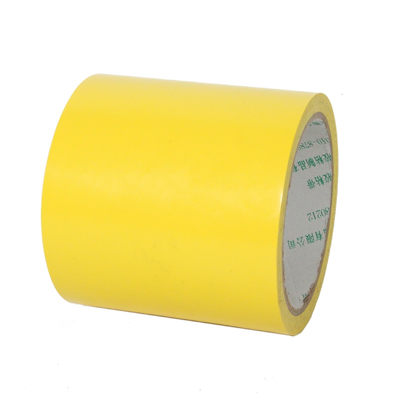 天坛 地标线胶带 PVC地板划线胶带 警示胶带 黄色 100mm*16m(5卷)