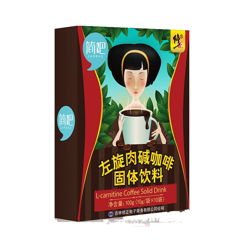修正(xiuzheng)左旋肉碱咖啡 360左旋肉碱黑咖啡可搭配减肥胶囊女男士茶