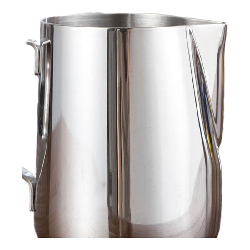 简约现活日用家居百货咖啡拉花杯不锈钢拉花缸咖啡奶泡壶尖嘴花式咖啡模具600/350ml 精选特买