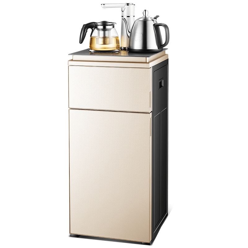 美菱(MELING) 茶吧机 MY-C32钛金 家用智能茶吧机 双层立式柜式冷热型 全自动上水下置式饮水机
