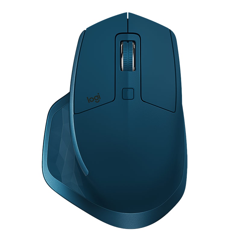 罗技(Logitech) MX Master 2S无线蓝牙优联双模跨计算机控制鼠标-睿智蓝(910-005146)