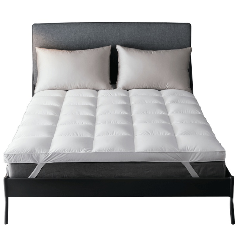 鸿润家纺 白鹅羽绒床垫 全棉面料双人加厚榻榻米床褥 羽毛褥子