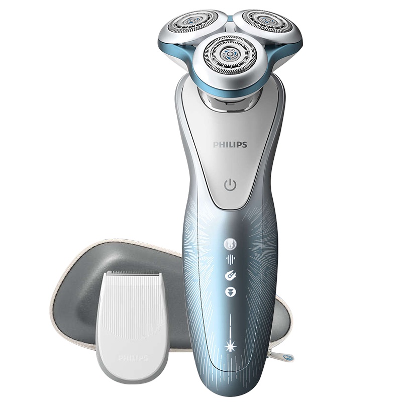 飞利浦(Philips)电动剃须刀SW7700星战系列绝地武士版 旋转式三刀头充电式电动刮胡刀 全身水洗 低摩擦保护皮肤