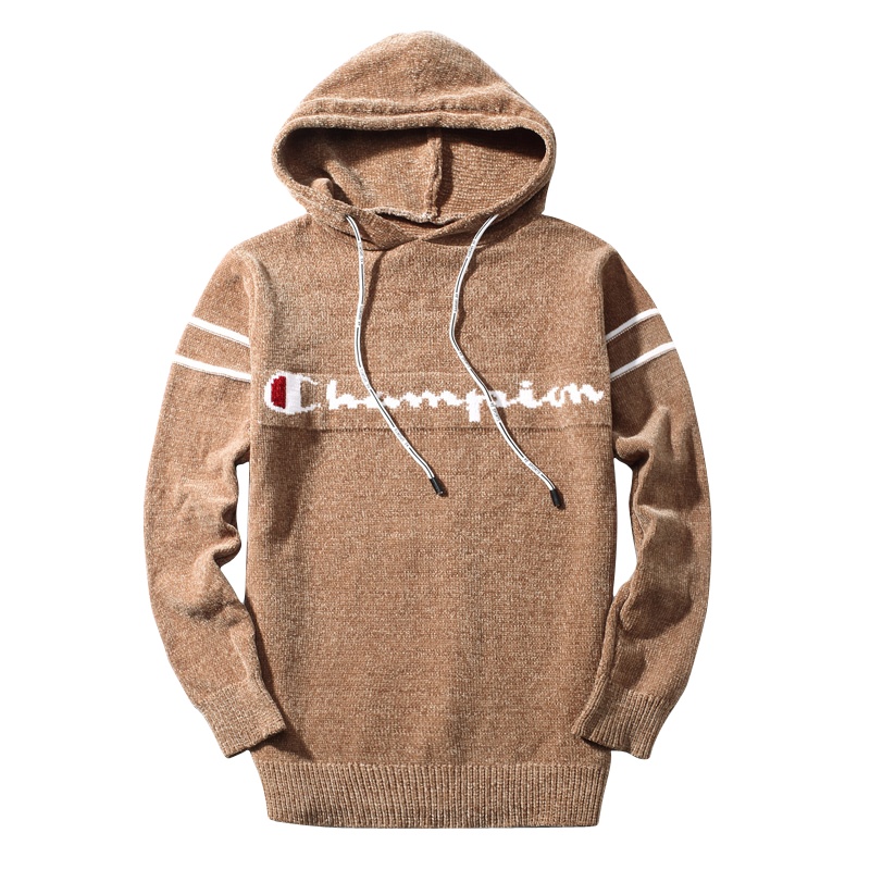 三弦(LA CORDE)连帽卫衣男日系复古毛衣学生情侣装秋冬保暖雪尼尔毛线衣2019新款LA-KJ815