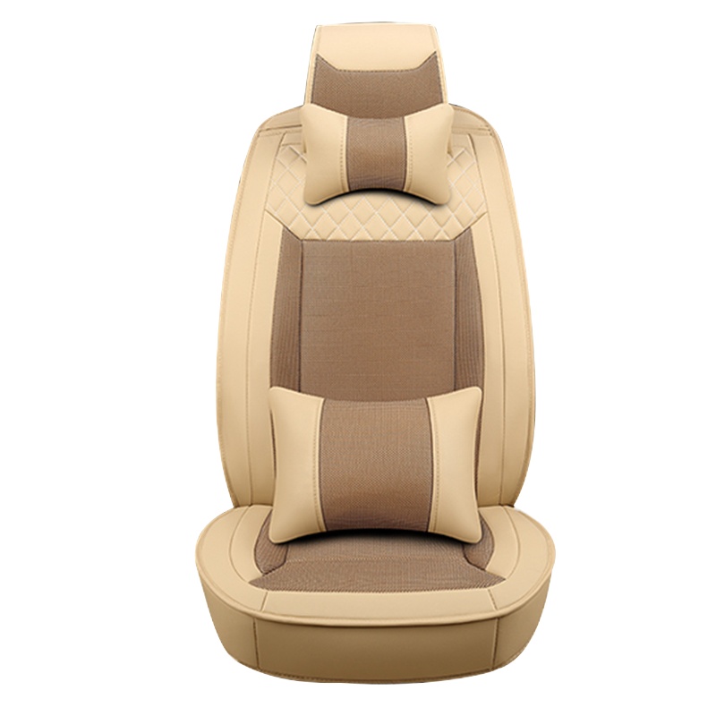 GREAT LIFE 汽车坐垫四季通用座垫套全包围绗绣款 宝马奥迪君越速腾迈腾途观君威凯美瑞 升级温馨米