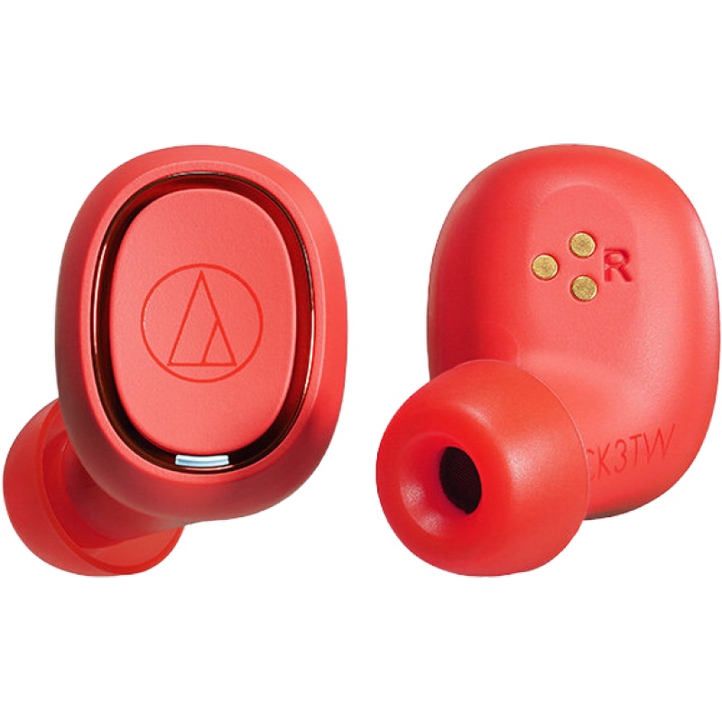 Audio Technica/铁三角 ATH-CK3TW 红色 蓝牙入耳运动触控真无线耳机