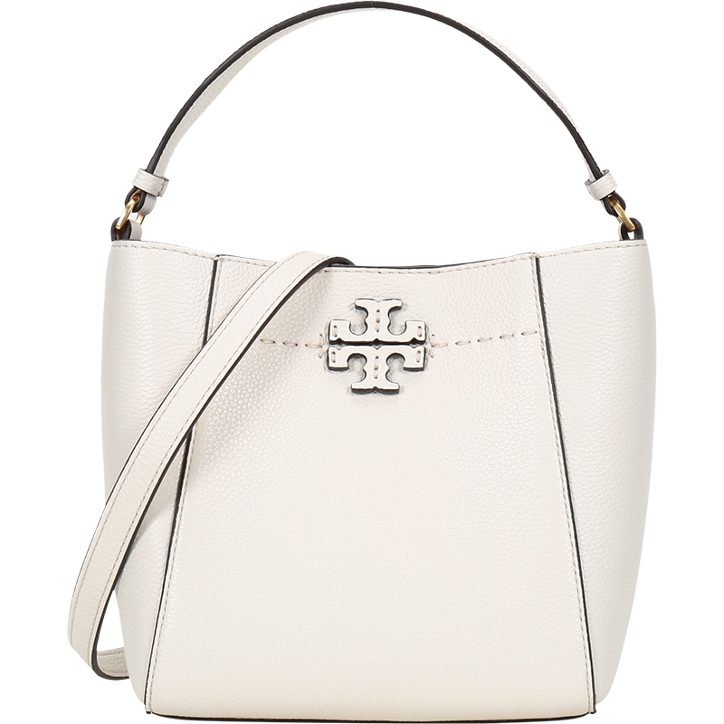 TORY BURCH 托里·伯奇 女士 MCGRAW系列牛皮革手提单肩斜挎包水桶包小号 74956