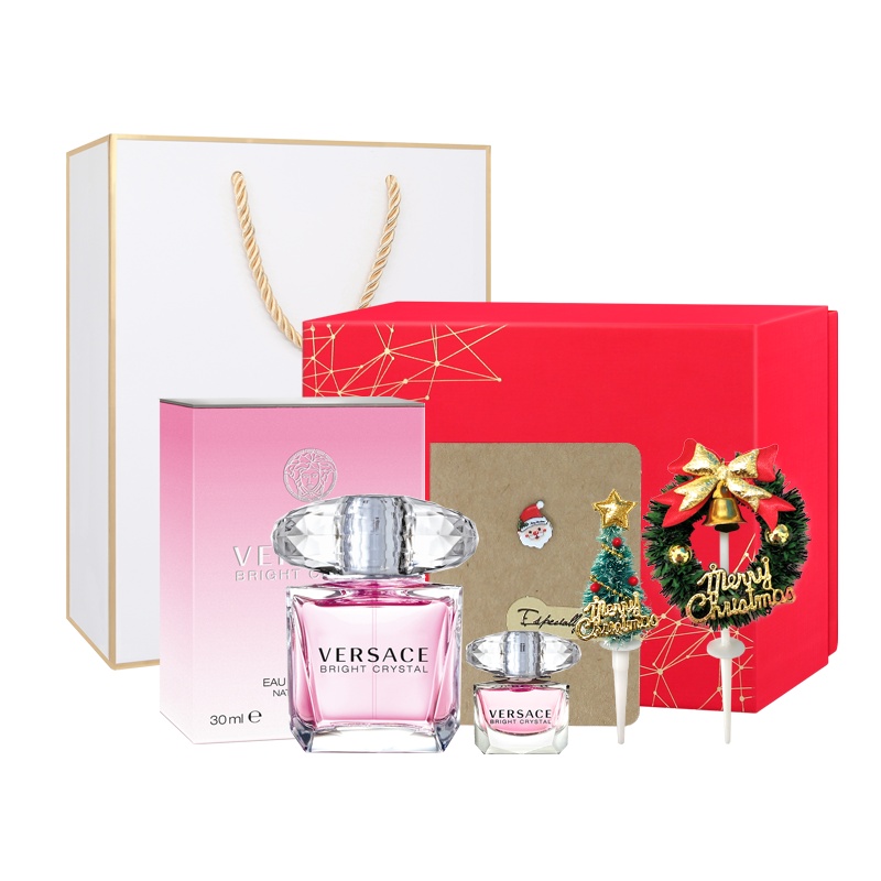 [正品保障]VERSACE范思哲晶钻女士香水礼盒(30ml+5ml+精美礼盒+品牌礼袋)