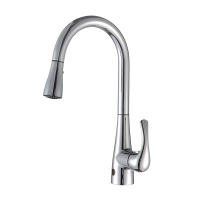 摩壹(MOEXT)厨房抽拉式水龙头冷热家用水槽洗菜盆可伸缩全铜旋转万向龙头防溅银色洗碗池可旋转红外感应三出水十级电镀耐用