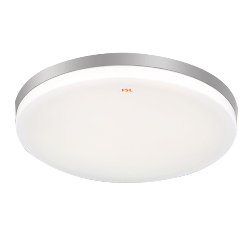 FSL 佛山照明led吸顶灯具卧室灯客厅灯厨房卫生间灯饰现代简约圆形白光房间灯阳台灯
