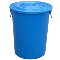 大号带盖塑料垃圾桶 55cm 高52cm