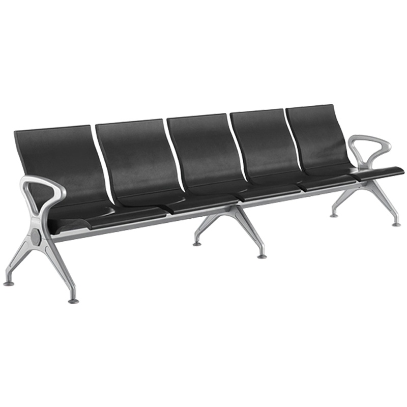 三圣 办公家具机场等候椅五人位PU聚氨酯联排椅候诊椅医院诊所公共休息椅长椅