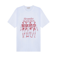 亚历山大·麦昆 ALEXANDER MCQUEEN 男士 棉质宽松版圆领短袖T恤662547 QRZ61
