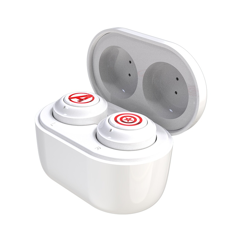 【漫威正版】韵果AirPro美国队长 复仇者联盟 真无线入耳式蓝牙耳机 时尚便携 苹果/安卓手机适配 白色