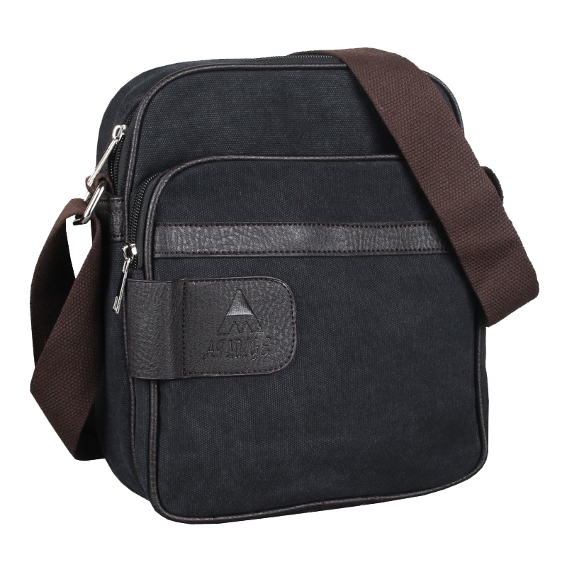 爱牧格 夏季单肩包户外帆布包休闲男包斜挎包ipad包 韩版潮小包包斜跨包潮包YH712