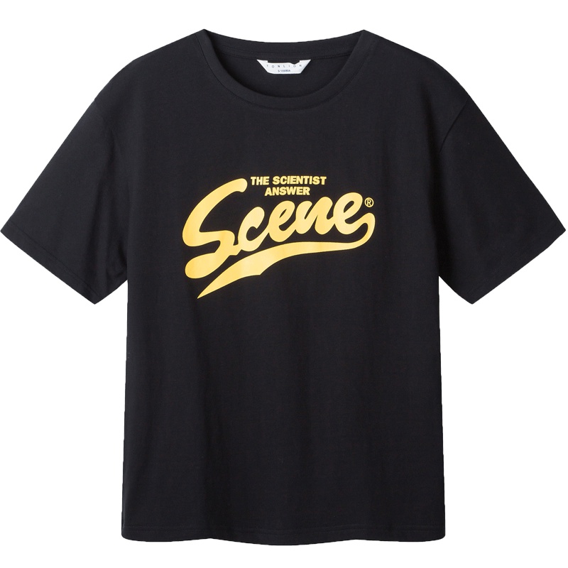 唐狮纯棉印花短袖T恤男圆领修身韩版青年学生男