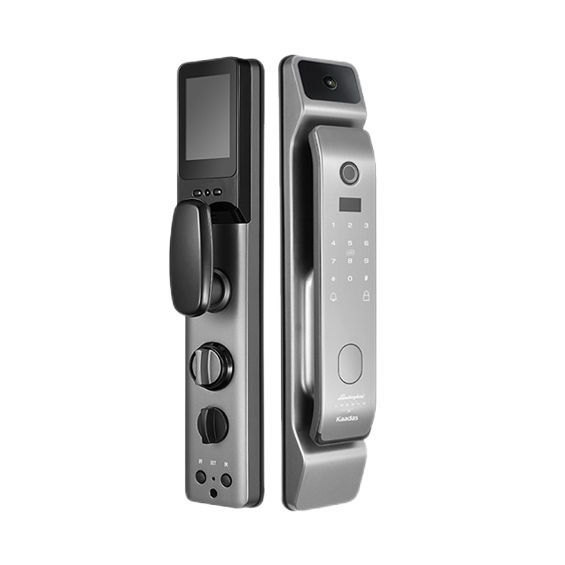 [新品首发]凯迪仕智能锁 T300极夜黑 可视猫眼屏幕监控指纹锁家用防盗门锁磁卡锁电子锁密码锁