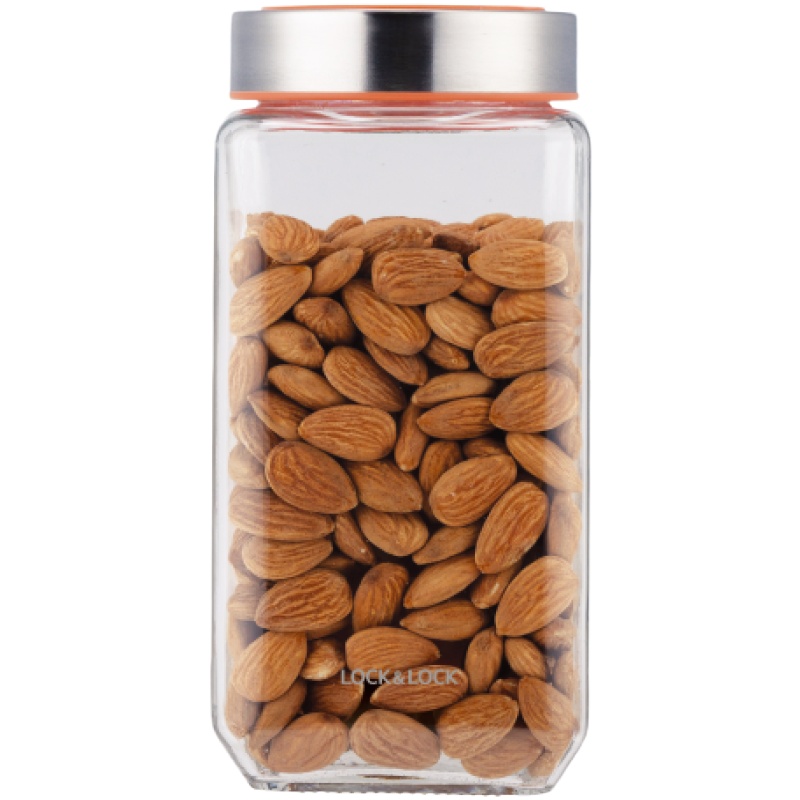 乐扣乐扣（LOCK&LOCK） 玻璃储物罐 密封防潮储物瓶 零食杂粮收纳储物容器LLG802 1000ML