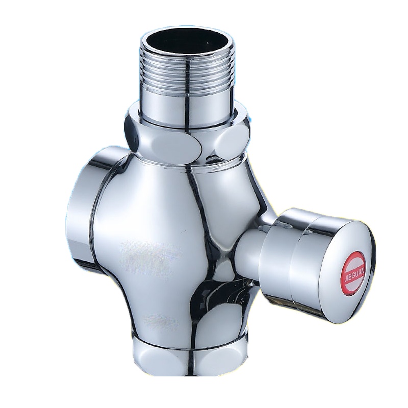 蹲便器冲水阀手按式符象厕所卫生间大便器便池按压延时阀门冲洗阀开关