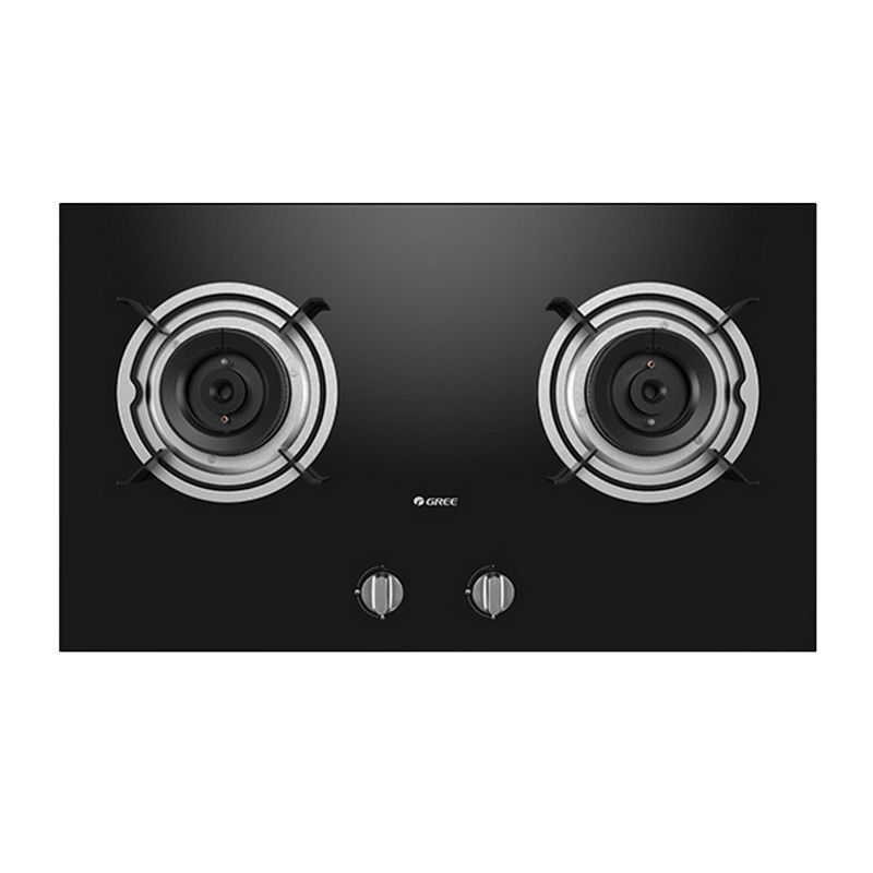 格力(GREE)燃气灶 JZT-QSX80B嵌入式联动天然气灶家用两眼灶熄火保护4.2KW大火力 天然气(12T)
