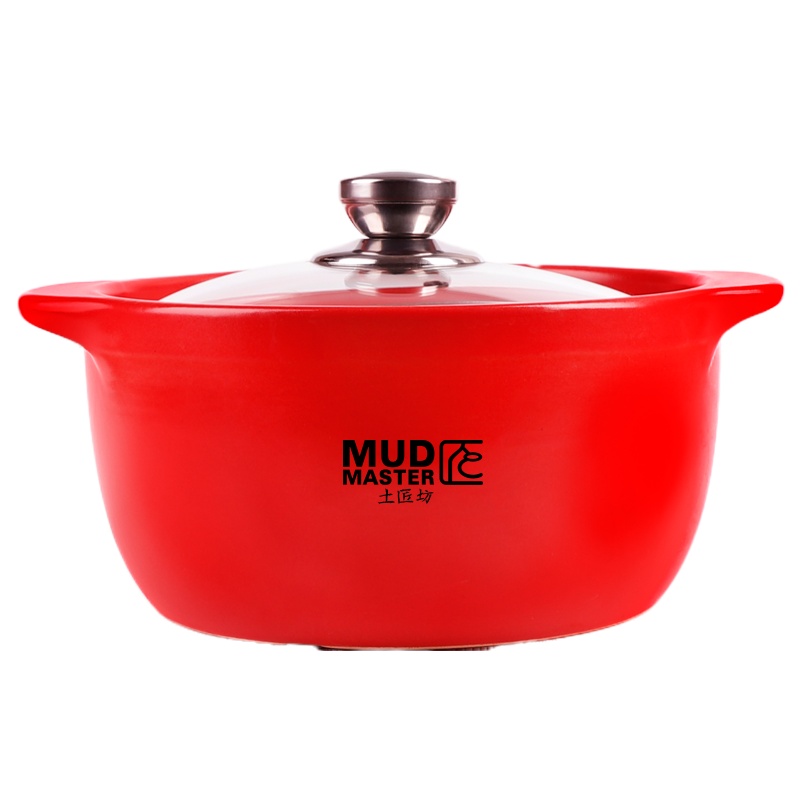 土匠坊 中国红.炖锅(小)