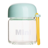 小巧可爱玻璃杯韩版便携迷你水杯女学生创意随手杯小号杯子150ml 封后 绿色