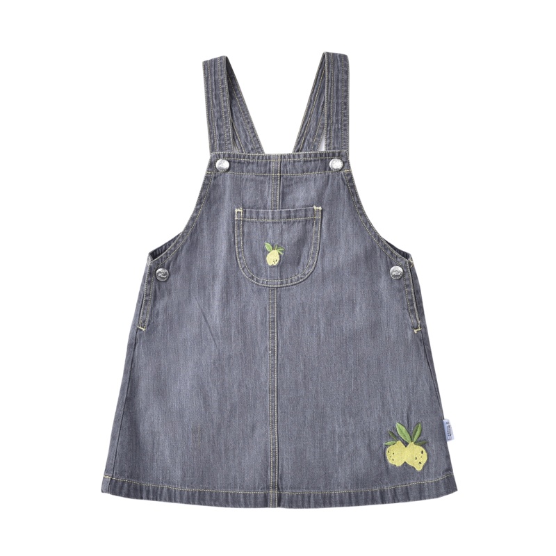 铅笔俱乐部童装2020夏装新款女童背带裙儿童牛仔裙小童休闲裙子潮