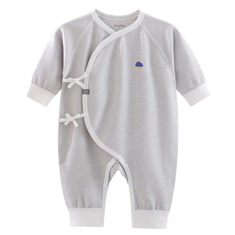 Aengbay新生儿宝宝连体衣初生秋冬季婴儿衣服保暖哈衣和尚服