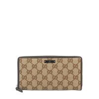 GUCCI/古驰 双G印花人造帆布皮质全拉链式男女通用中性款式钱包307980