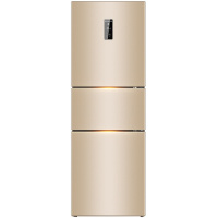 美菱(MELING)冰箱253升三门风冷无霜家用大容量 节能静音 一级能效 净味除菌 BCD-253WP3C (金色)